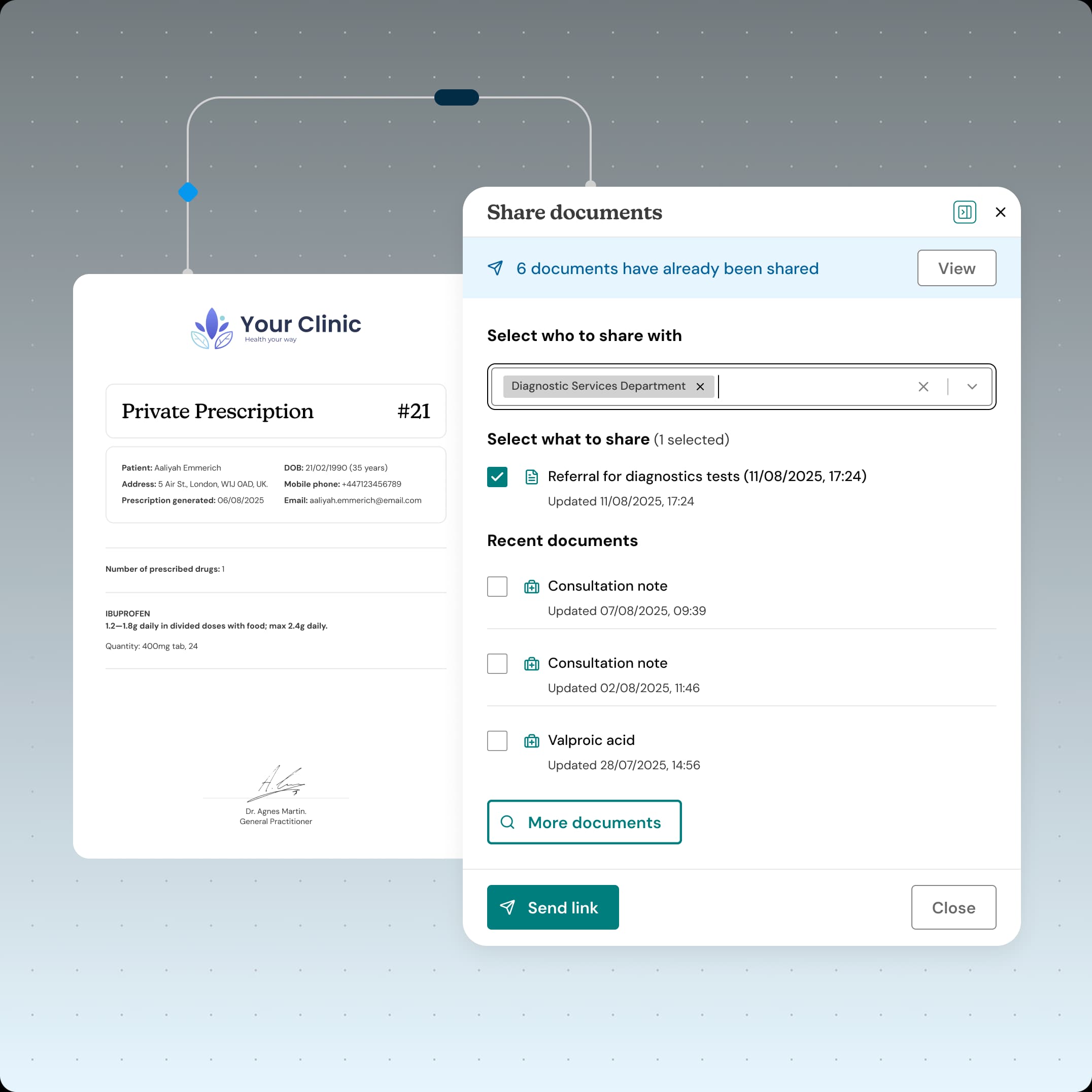Share documents